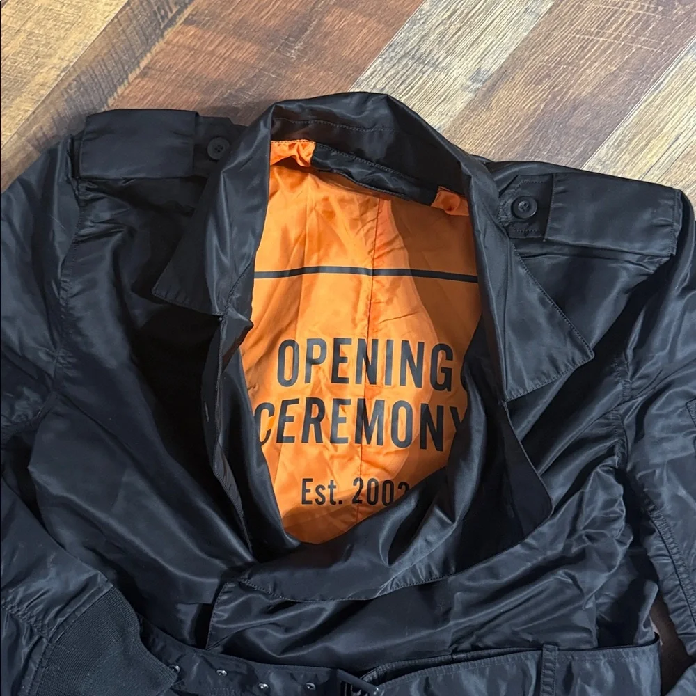 RARE Alpha Industries x Opening Ceremony Nylon Trench Coat - Black